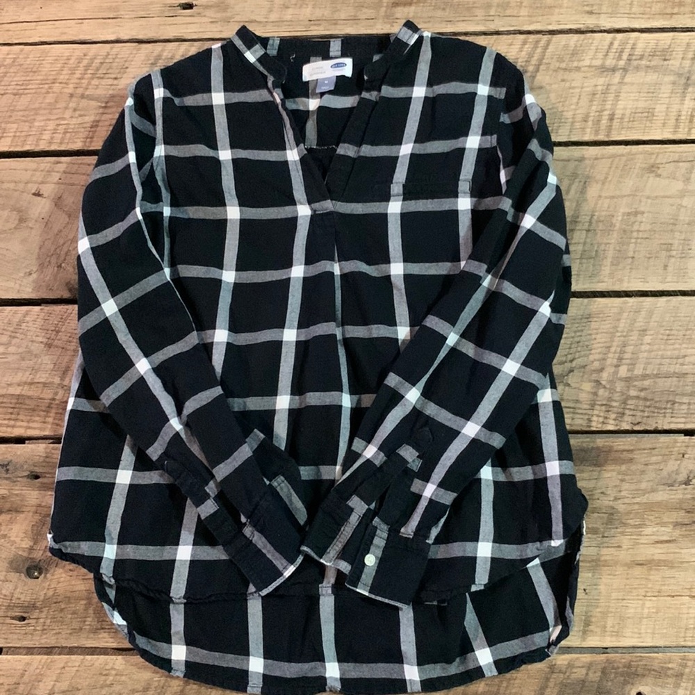 Women medium Old Navy flannel top